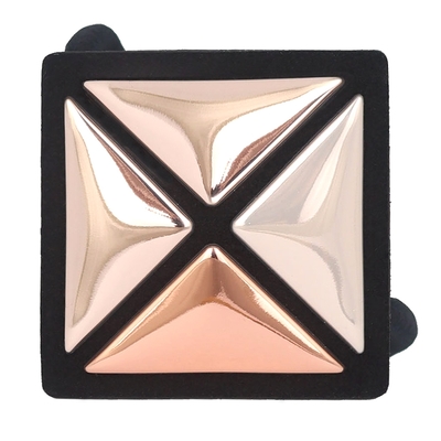ISSEY MIYAKE 三宅一生 BAOBAO 粉金色三角格髮圈