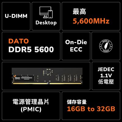 UMAX DDR4 3200 32GB 2048X8 桌上型記憶體(16GBx2) | DDR4 3200