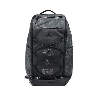 Nike 後背包 Jordan Sport 15吋筆電包 灰 豹紋 大容量 JD2633019AD-001