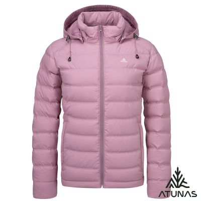 【ATUNAS 歐都納】女款HEAT CORE蓄熱羽絨外套A1GA2529W霧粉/防潑水/防風/保暖佳/帽可拆/樂遊戶外