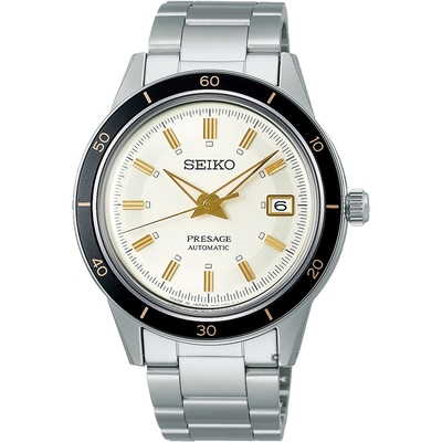 SEIKO 精工 presage 60年代復古機械腕錶-4R35-05A0S(SRPG03J1) SK043