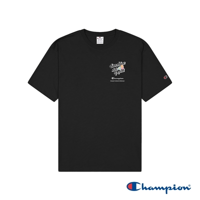 Champion 官方直營-男款 休閒街頭圖案短袖TEE(黑)