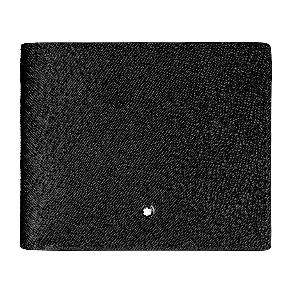 Montblanc 萬寶龍匠心系列8卡牛皮短夾-黑| 歐系精品包/配件| Yahoo購物中心
