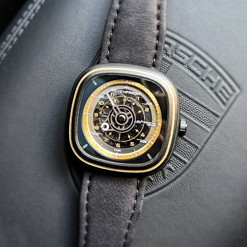 SEVENFRIDAY T2/06 T系列 自動上鍊機械錶 七夕寵愛季 送禮推薦-經典黑金/45.6x45mm