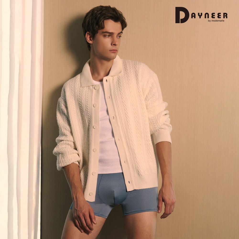 DAYNEER 素面貼身四角男內褲 M-XXL(晨光藍)