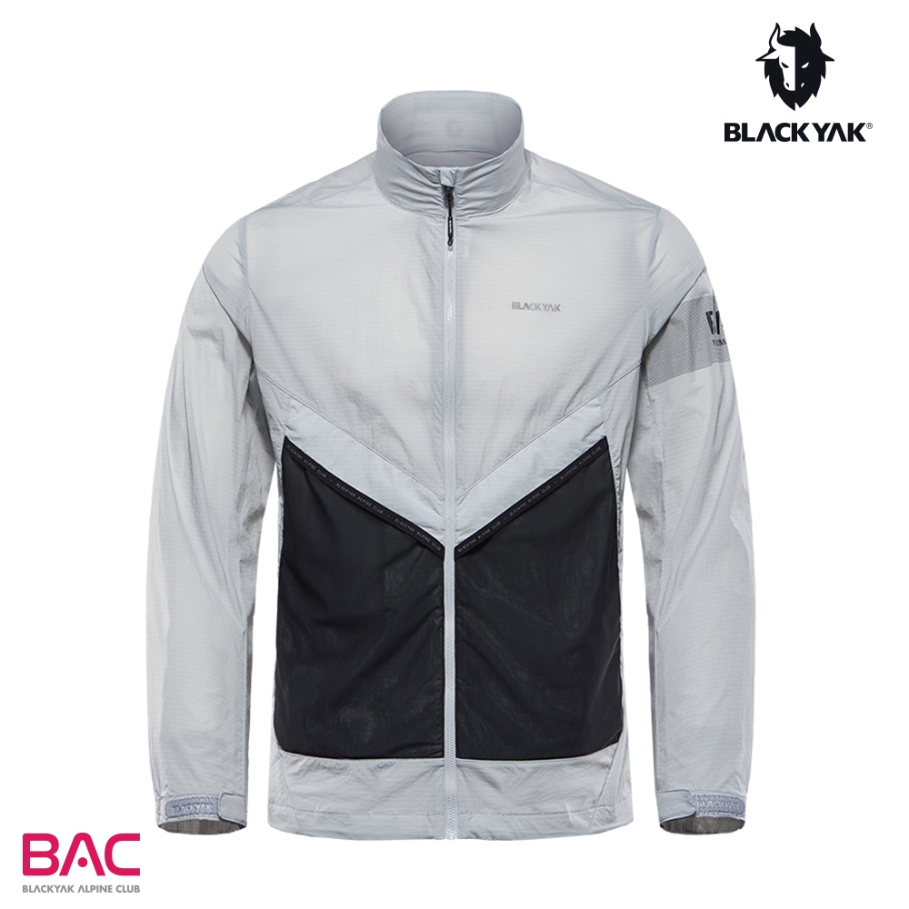 BLACKYAK 韓國 男 BAC拼接輕量防風外套[藍綠色/淺灰]防風外套 機能 外套 休閒外套 IU代言款 BYBB1MJ003 (淺灰)