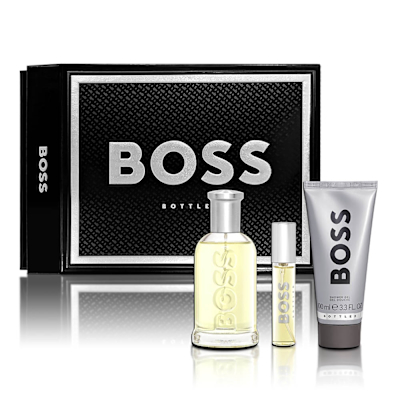 HUGO BOSS 自信男性淡香水香氛禮盒(淡香水100ML+隨身瓶10ML+沐浴膠100ML)