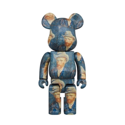 BE@RBRICK  Van Gogh Museum Self  梵谷 自畫像 1000% 庫柏力克熊 潮玩 擺件 藏品 聯名款