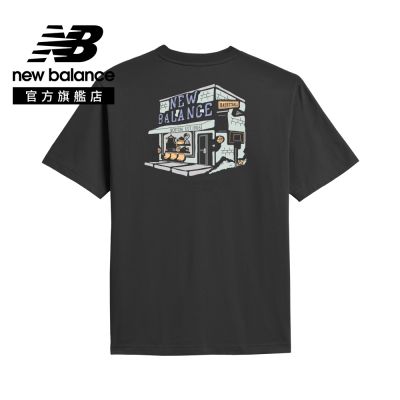 【New Balance】NBBOY籃球店短T_男性_黑色_MT6100NNBK