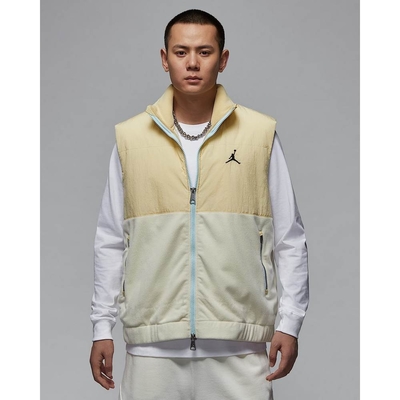 NIKE 耐吉 男背心外套-米黃色 AS M J HYBRD CLSSC WNTR VEST G-HQ4893783