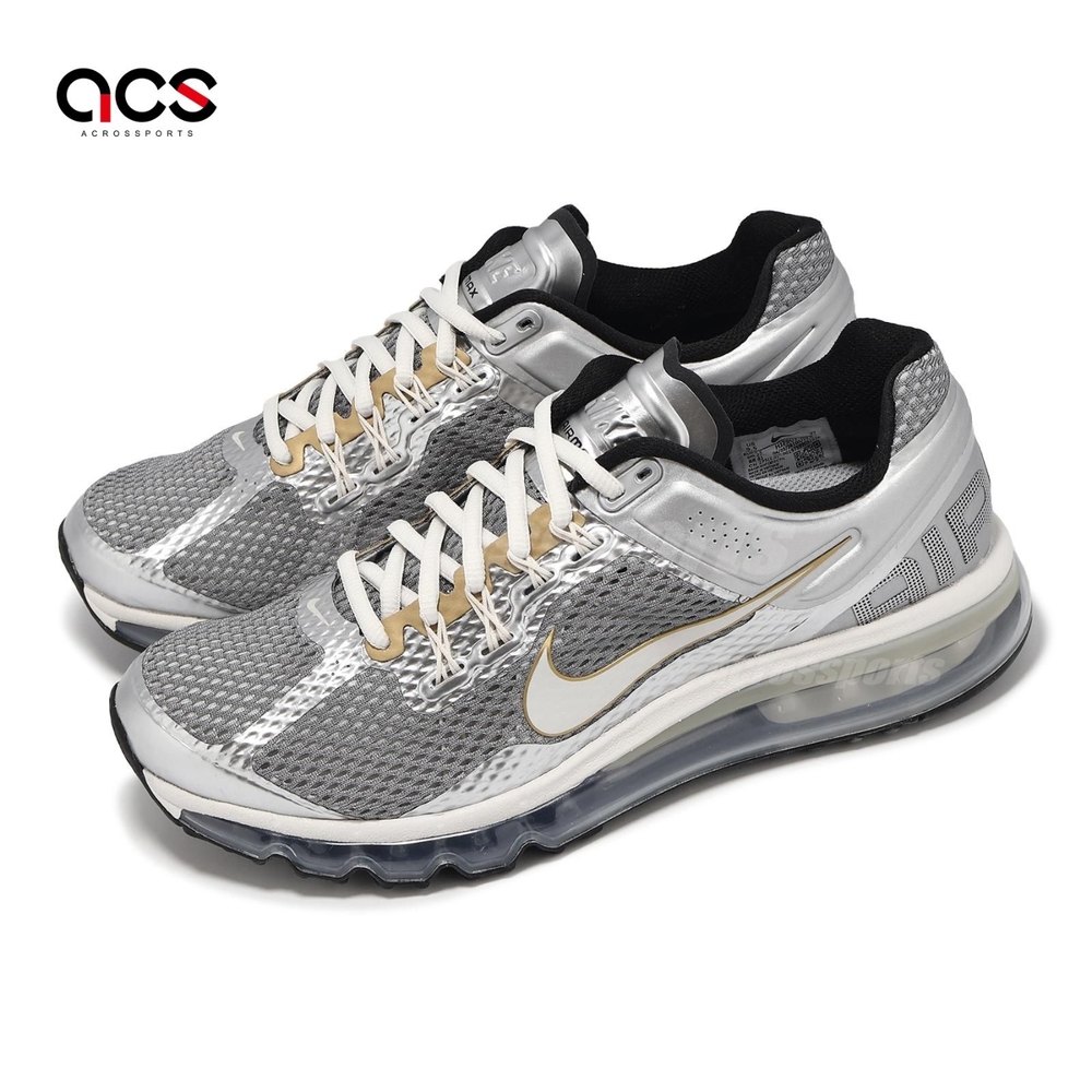 Nike 休閒鞋 Air Max 2013 男鞋 金 銀灰 氣墊 緩衝 厚底 運動鞋 HJ7901-095