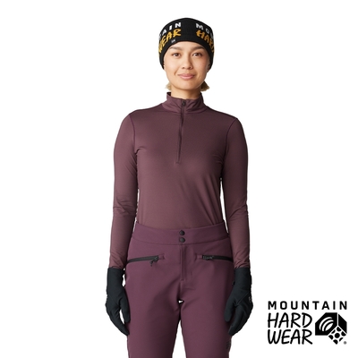 【Mountain Hardwear】MHW Butter Up Half Zip 防曬半拉鍊長袖排汗衣 女款 黑莓紫 #2084621