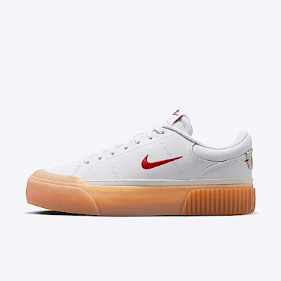 Nike Court Legacy Lift [FV5526-103] 女 運動休閒鞋 厚底 舒適 穿搭 白 紅