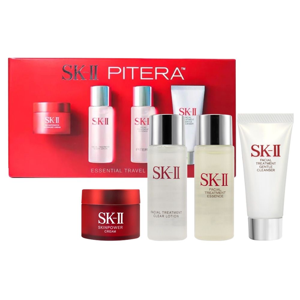 SK-II 保濕補水體驗4件組(20g+30ml+30ml+15g) 新版_國際航空版