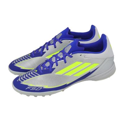adidas 愛迪達 足球鞋 F50 League TF Messi 男鞋 銀 藍 輕量 梅西 人造草皮 IH0919