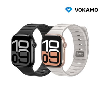 VOKAMO Apple Watch (38mm/40mm/41mm/42mm(十代)) 運動膚感矽膠錶帶