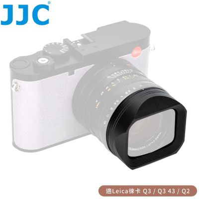 JJC副廠Leica Q Lens Hood相容徠卡原廠Q遮光罩LH-Q343(適萊卡Q-P,Q2 Monochrom,Q3 43,Typ 116)太陽罩Lens Hood