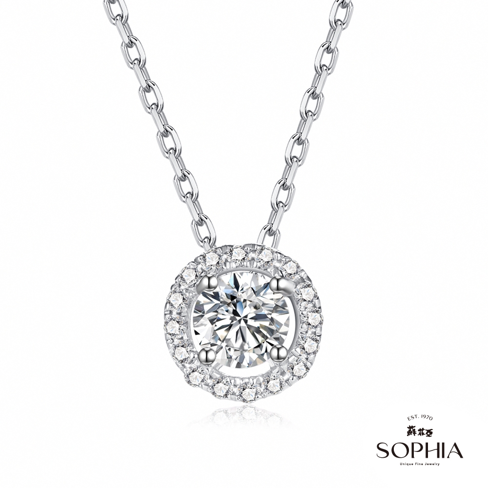 SOPHIA 蘇菲亞珠寶 - 愛伊蕾拉 30分 GIA G/SI2 PT950鉑金 鑽石項墜