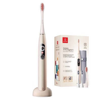 Oclean歐可林 【Oclean 歐可林】X Pro Digital Set 旗艦版觸控智能APP音波電動牙刷套裝組(金/銀)