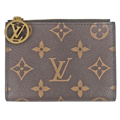 LOUIS VUITTON路易威登 LV M25692 Monogram Lisa LV老花拉鍊押扣粉短夾