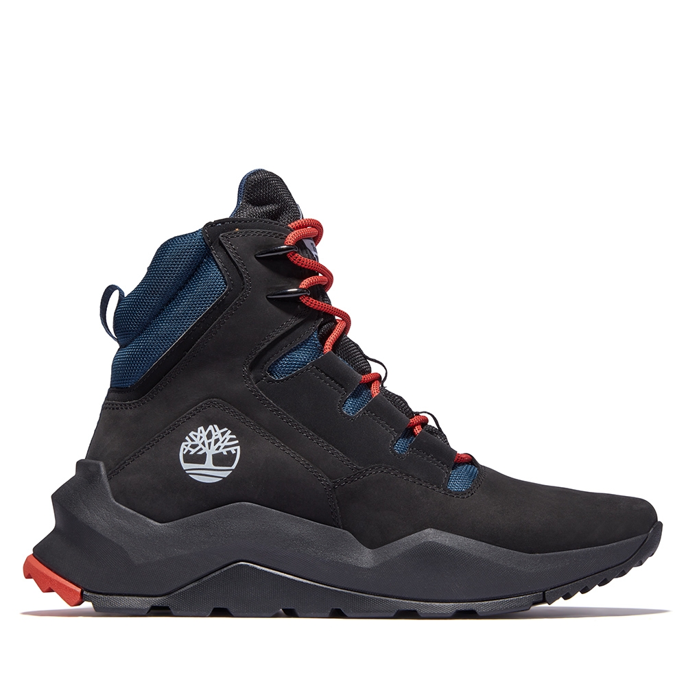 Timberland 男款黑色Madbury磨砂革防水拉鍊瘋型鞋|A2GZV001 休閒鞋