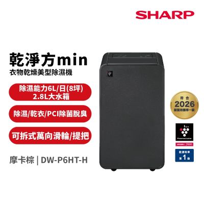 SHARP夏普 6公升 乾淨方mini美型除濕機 DW-X6NT