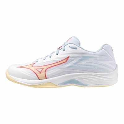 MIZUNO 美津濃 排球鞋 女鞋 運動鞋 緩震 一般型 2.5E楦 THUNDER BLADE 白紅黃 V1GC237030