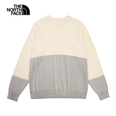 The North Face 官方旗艦 北面UE男款米色純棉舒適保暖毛衣｜8E5WEO6