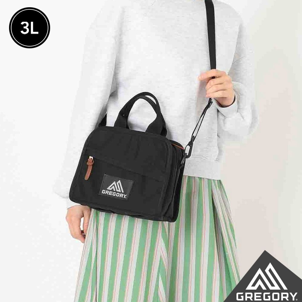 Gregory 官方旗艦 3L PETIT SAC 斜背包 黑 (手提 肩背 兩用包 小包 小物包)