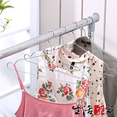 SHCJ生活採家-臺灣製304不鏽鋼室內外43.5cm晾曬衣架10入組