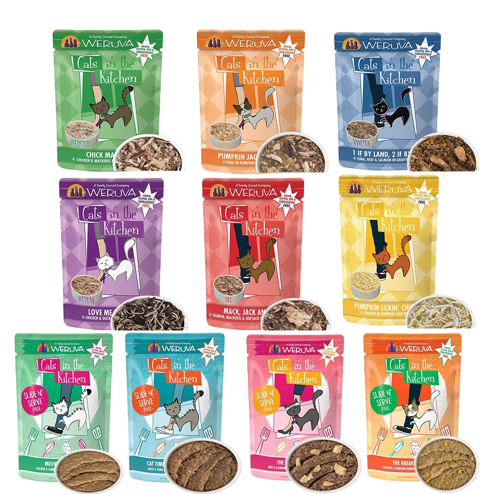 【48入組】【Cats in the Kitchen凱特美廚】貓咪無穀主食餐包｜易開餵主食餐包 85g*48