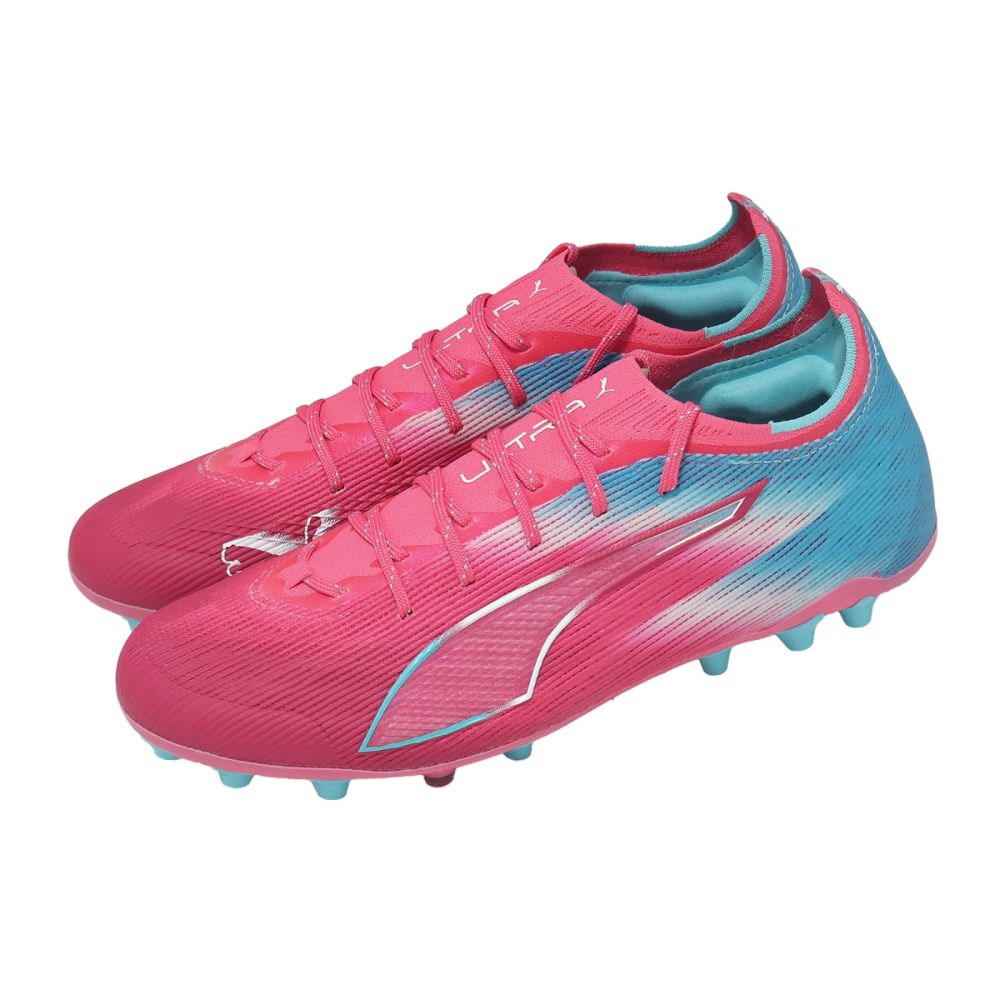 Puma 足球釘鞋 Ultra 6 Ultimate Rechrge MG 男鞋 藍 粉 短草皮 108764-01