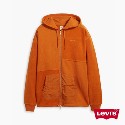 Levis 男款 重磅連帽外套 機能系拼接設計 精工Logo刺繡 430GSM厚棉 下擺抽繩