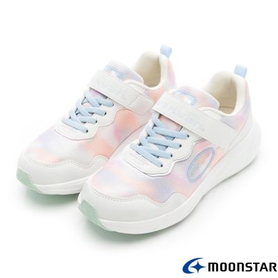 日本月星Moonstar頂級機能童鞋-LURTUSH LIGHT FOAM系列鞋款-12588白(中大童段)19~24.5cm(新品)