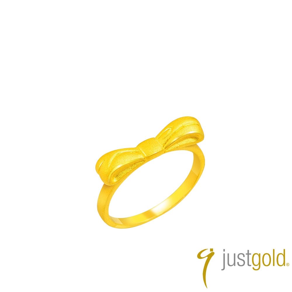 【Just Gold 鎮金店】夢蝶 黃金戒指(尾戒)