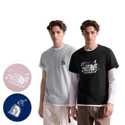 【The North Face】休閒潮流｜男女款純棉親膚/趣味印花短袖T恤/休閒衫(多款任選)