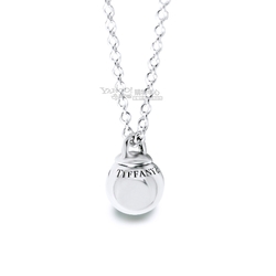 Tiffany&Co. 紐約工業風圓球925純銀項鍊| 項鍊| Yahoo購物中心
