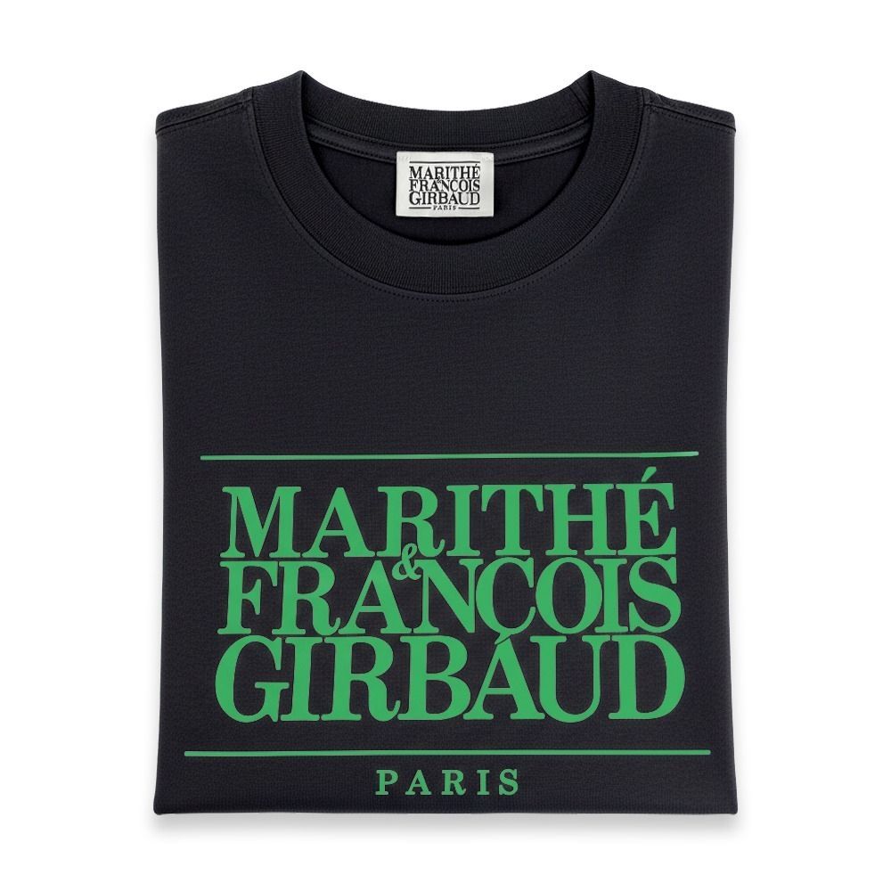 MARITHÉ FRANÇOIS GIRBAUD MFG 中性T恤 短袖上衣 短T 多色任選 (黑色)