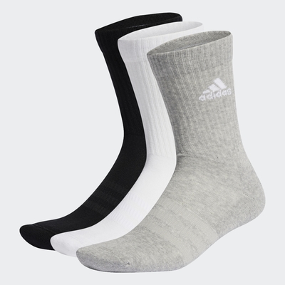 【adidas 愛迪達】 中筒襪 3 雙入 男/女 兒童 IC1311