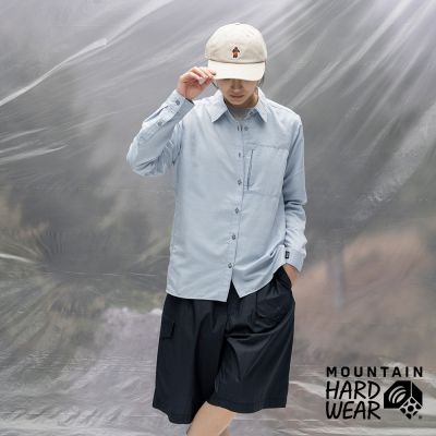 【Mountain Hardwear】Canyon Long Sleeve W 防曬長袖健行排汗襯衫 女款 海岸藍 #2110541