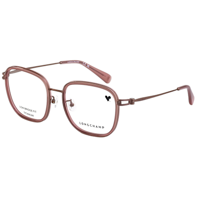 LONGCHAMP 純鈦 光學眼鏡(裸粉色)LO2173LB
