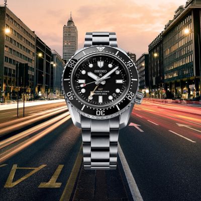 SEIKO 精工 Prospex 大谷翔平廣告款 GMT 三日鍊潛水陶瓷機械錶(SPB383J1/6R54-00D0D)-42mm ˍSK040