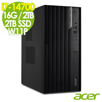 Acer 宏碁 Veriton VM8720G 商用電腦 (i7-14700/16G/2TB+2TB SSD/300W/W11P)