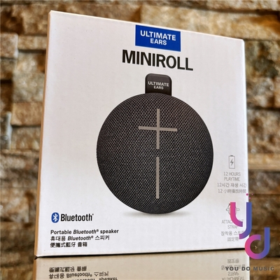 羅技 UE Ultimate Ears Miniroll 便攜式 藍牙 喇叭 音響 黑白粉藍 台灣 公司貨 2年保固