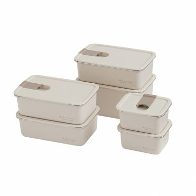 MASIONS美心 DELUXE PLUS 可微波頂級不鏽鋼抗刮耐磨保鮮盒（大容量環保6件組）