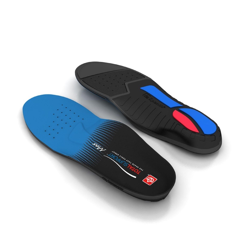 Spenco 鞋墊Total Support Max 男女款支撐防護緩衝抗菌防臭黑藍SP21858 | 鞋墊| Yahoo購物中心