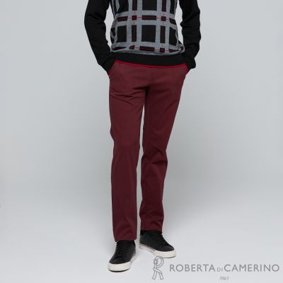 ROBERTA諾貝達 男裝 引領潮流 時尚休閒褲 修身版/無褶設計