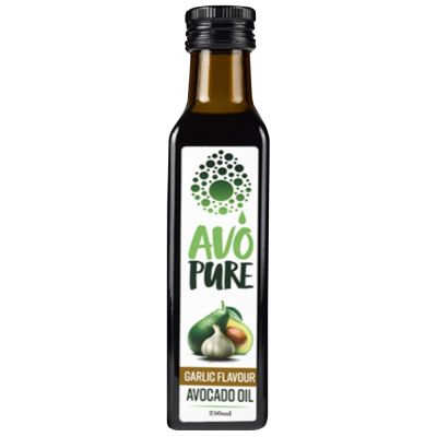 紐西蘭 AVOPURE-特級初榨冷壓酪梨油(大蒜風味)250ml