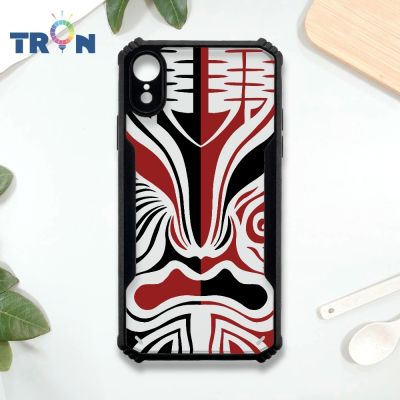 TRON iPhone XR 八家將臉譜 四角防摔 機甲殼 軟硬殼 手機殼