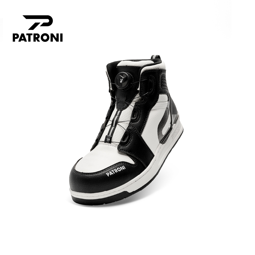 【PATRONI】極潮靴 SF2328BLK 鞋面防水絕緣快旋鈕安全鞋